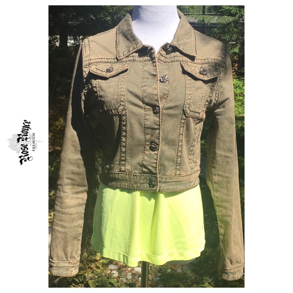 Rose Royce Jackets & Blazers - EUC Jr XL Denim Cropped Jacket